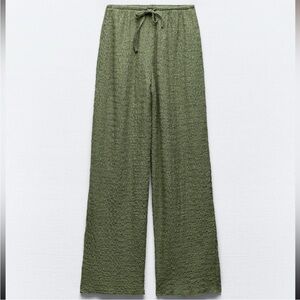 Zara Textured Voluminous Pants